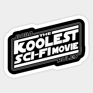 The Koolest Sci-Fi Movie Tribute White Ver. Sticker